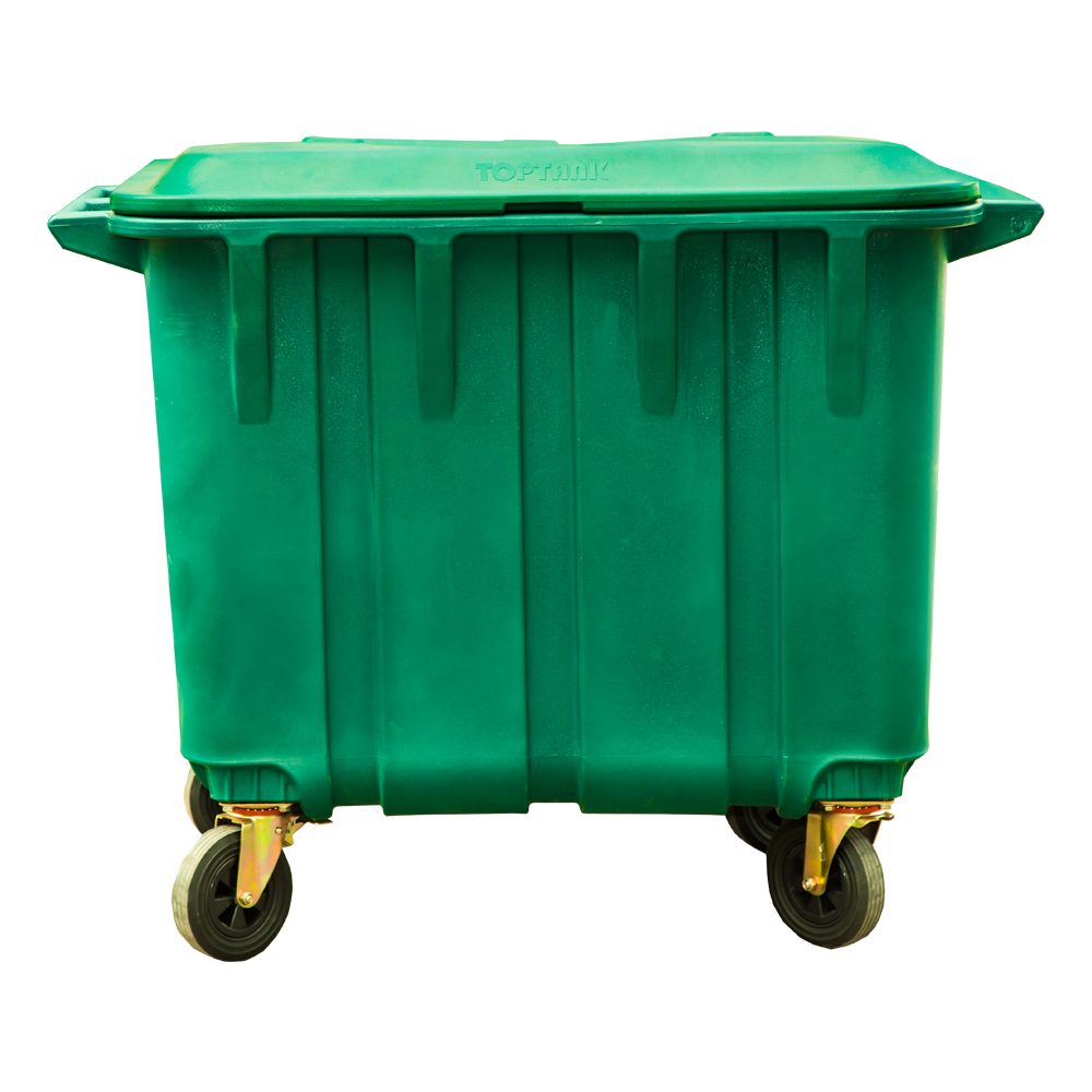 1,100litre Garbage Bin with Wheels TopTank