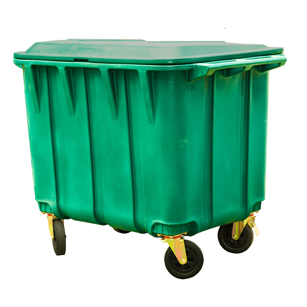 1,100litre Garbage Bin with Wheels TopTank