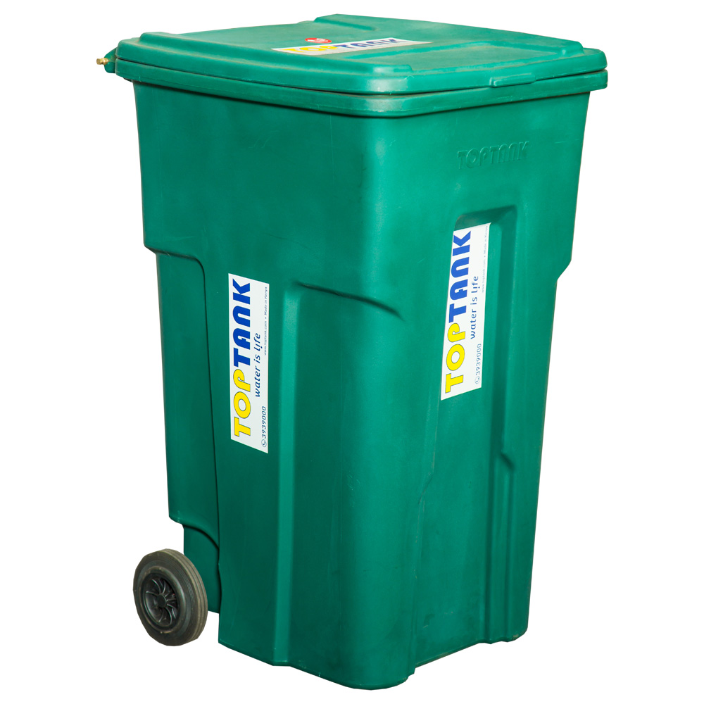 360litre Garbage Bin with Wheels TopTank